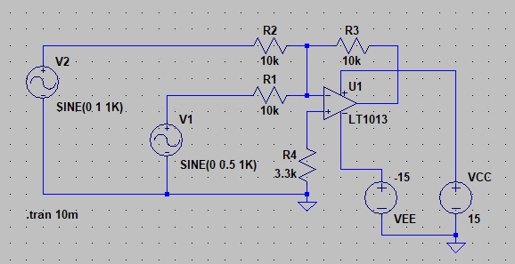 加算回路のシミュレーション用回路